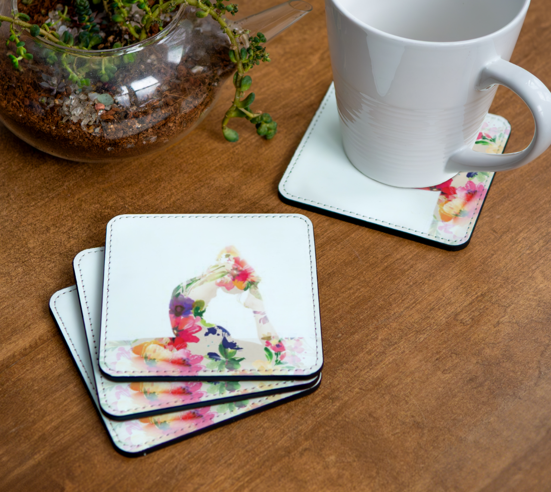 Floral Yoga-Coaster
