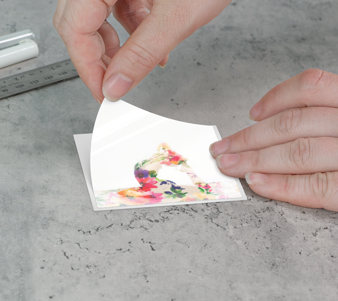 Floral Yoga Sticker