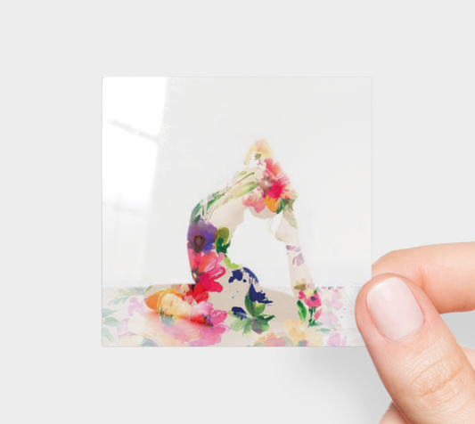 Floral Yoga Sticker