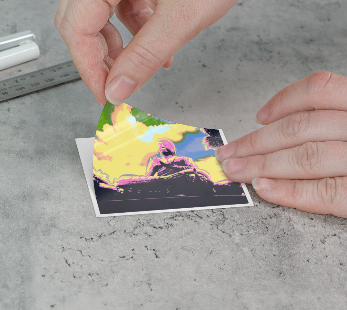 Psychedelic Buddha-Sticker