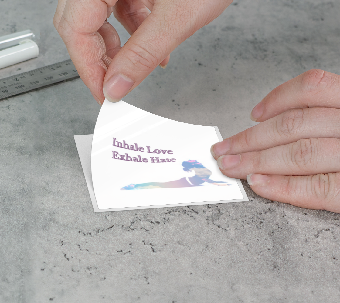 Inhale Love, Exhale Hate-Sticker